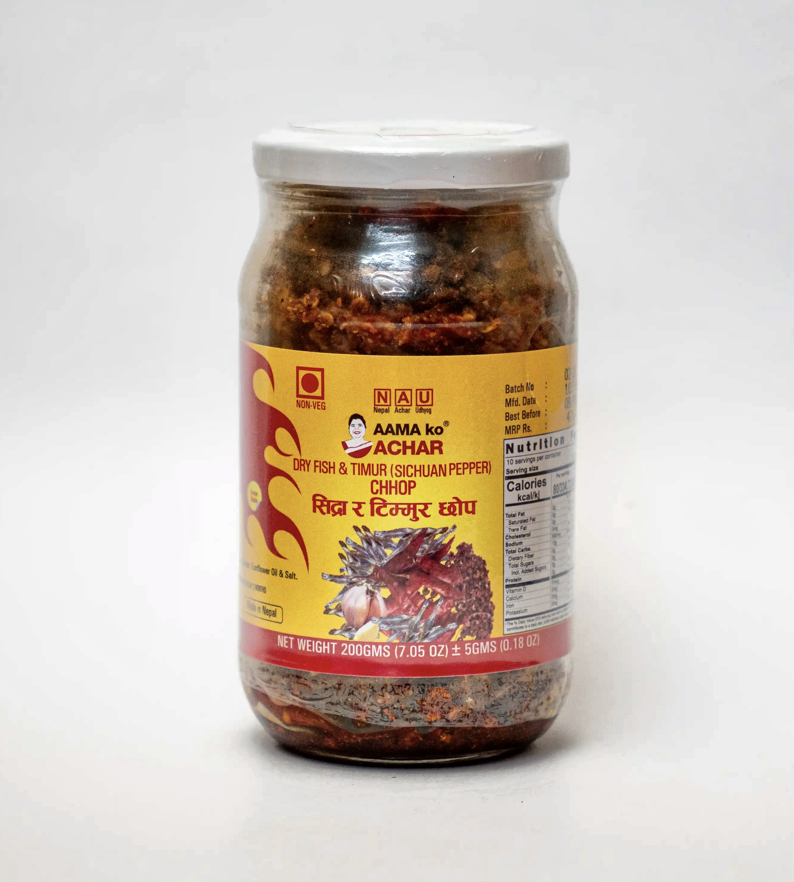 DRY FISH AND TIMUR PICKLE (SIDHRA AND TIMUR ACHAR)