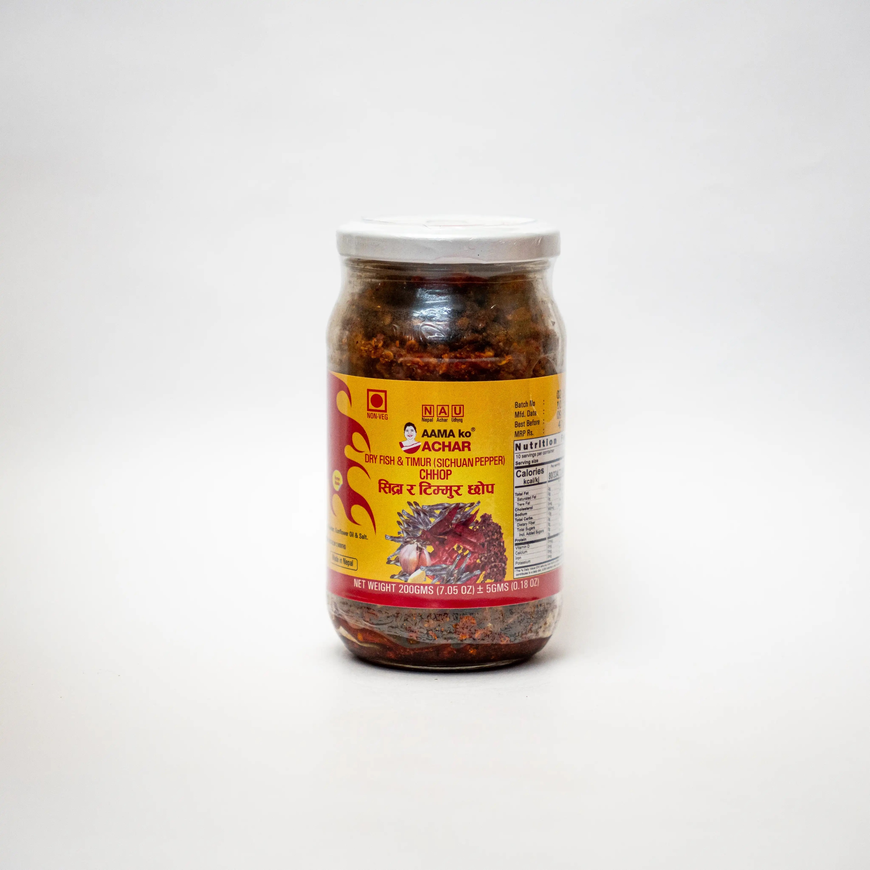 DRY FISH AND TIMUR (SIDHRA AND TIMUR ACHAR)