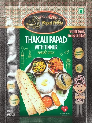 THAKALI PAPAD WITH TIMUR