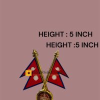 Nepal flag for car dashboard ( 5 Inch)