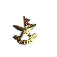 Nepal khukuri cross Badge( broach )