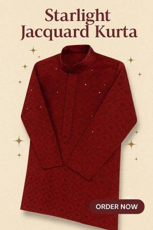 Men’s Readymade Kurta set with white pyjama