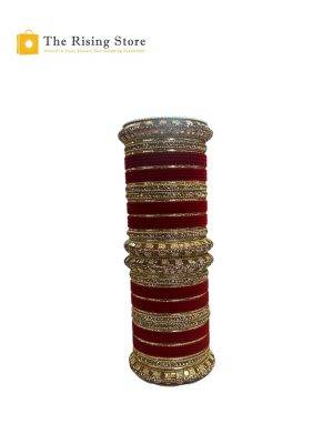 Red Velvet Bridal Set Bangle Full Set & Half Set