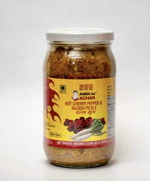 DALLE MULA KO ACHAR (HOT CHERRY PEPPER & RADISH PICKLE)