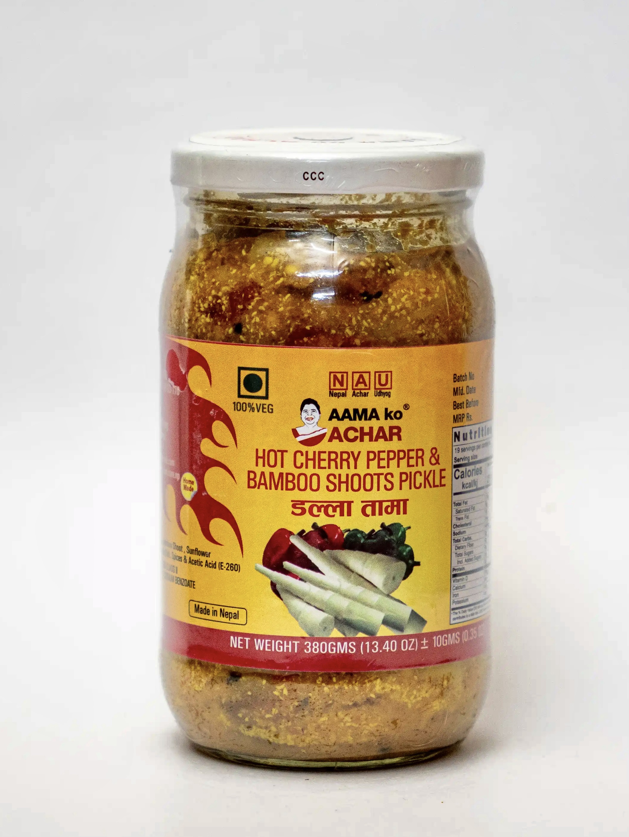 DALLE TAMA KO ACHAR (HOT CHERRY PEPPER & BAMBOO SHOOT PICKLE)