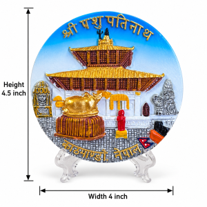 PASHUPATINATH TEMPLE NEPAL SOUVENIR (3D) - STONE WITH MAGNET BASED