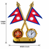 NEPAL FLAG WITH LORD GANESH - CAR DASHBOARD FLAG