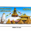 SWAYAMBHUNATH KATHMANDU NEPAL SOUVENIR (3D) - STONE WITH MAGNET BASED