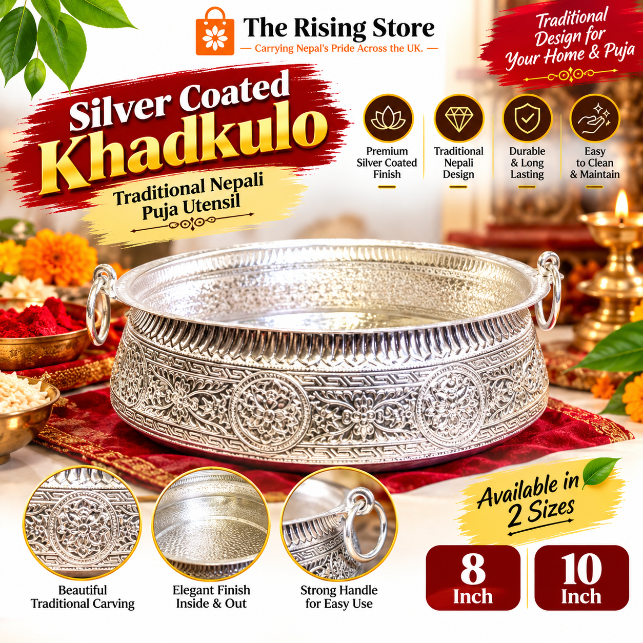 KHADKULO (WHITE METAL)