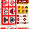 LANGUR BURJA SET (CROWN & ANCHOR) - MAT WITH 6 DICES